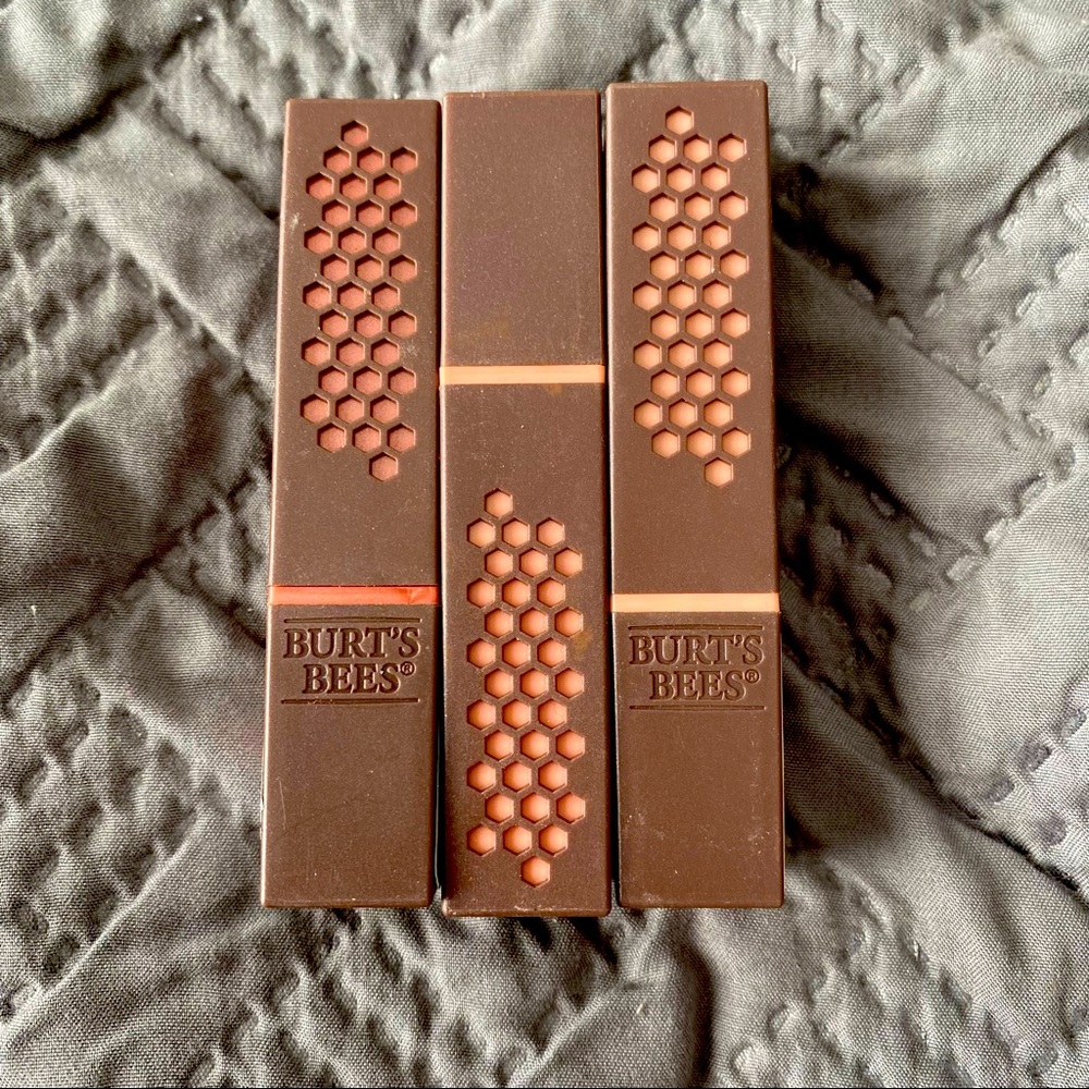 Burtsbees lipsticks set of three